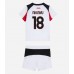 AC Milan Christopher Nkunku #18 Bortedraktsett Barn 2025-26 Korte ermer (+ Korte bukser)